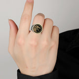Bague loup solitaire