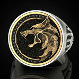 Bague loup solitaire