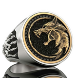 Bague loup solitaire