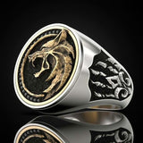 Bague loup solitaire