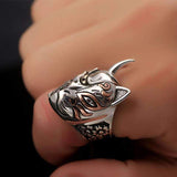bague demon argent