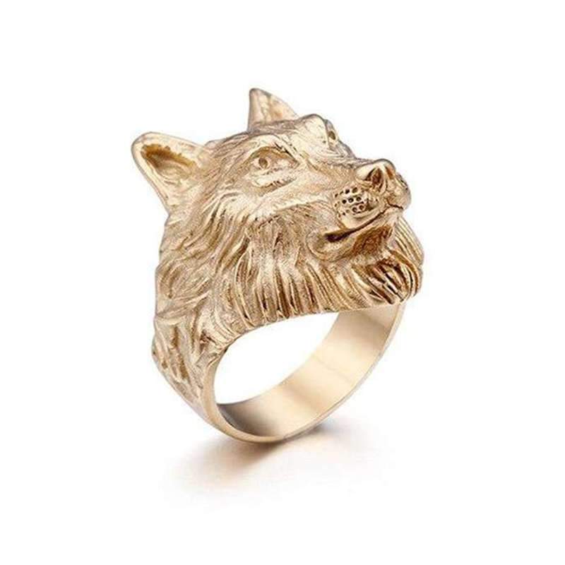 Bague loup or hotsell