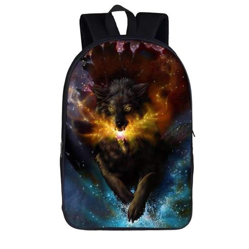 Sac à Dos Loup Noir Louragan™