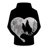 sweat loup coeur de lune dos