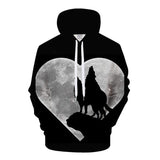 sweat loup coeur de lune