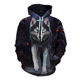 sweat loup gris