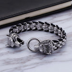 bracelet-loup-argent