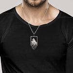 Collier loup argent