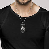 Collier loup argent