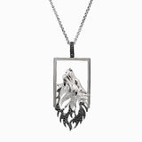 Collier loup argent