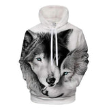 sweat a capuche loup