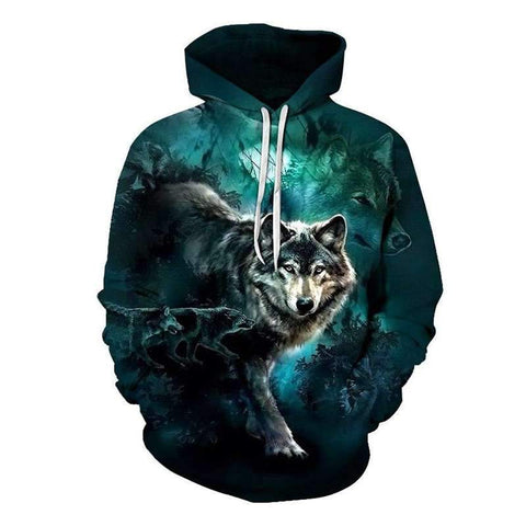 sweat hoodie loup