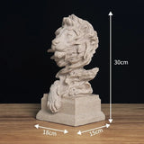 statue-tete-de-lion-effet-pierre-dimension