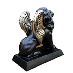 statue-lion-ailes-noir