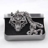 pendentif loup argent