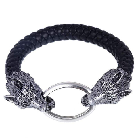 Bracelet Loup Cuir