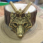 pendentif loup or