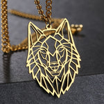 Collier avec pendentif loup