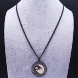 Collier loup viking