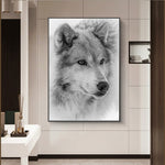 Tableau mural loup