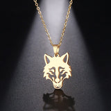 Collier tête de loup