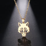 Collier tête de loup