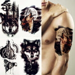 Tatouage Temporaire Loup Pleine Lune