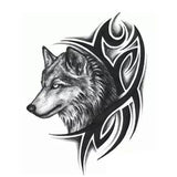 Tatouage Loup Tribal