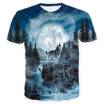 Tee-shirt Loup Lune