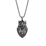 Collier loup homme