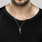 Collier avec dent de loup