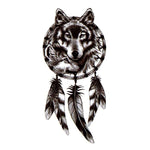 attrape reve loup tatouage