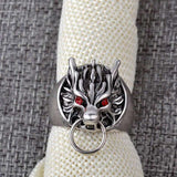 bague gothique yeux rouges