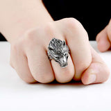 bague punk acier