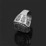 bague totem acier