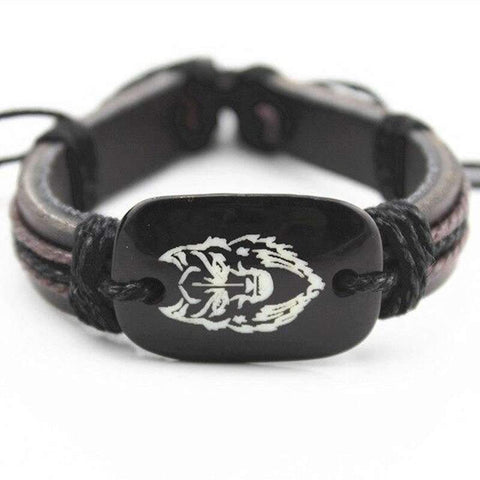 bracelet loup ethnique