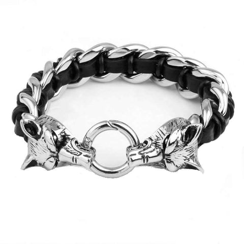 bracelet loup viking