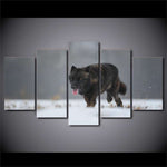 cadre loup noir