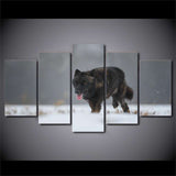 cadre loup noir