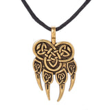 collier griffe de loup or