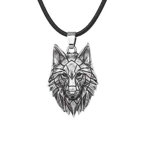 collier loup origami