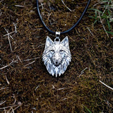 collier tete loup origami
