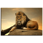 tableau-lion-roi-sauvage