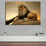 tableau-lion-roi-sauvage-salon