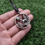 mignon collier pendentif loup