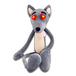 peluche loup geant gris