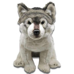 peluche loup gris