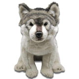 peluche loup gris