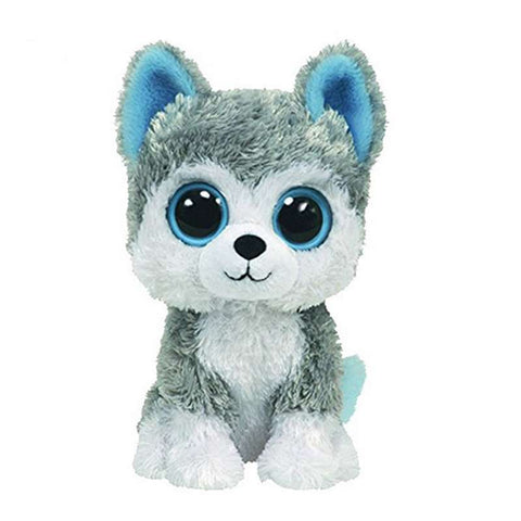 peluche loup gros yeux