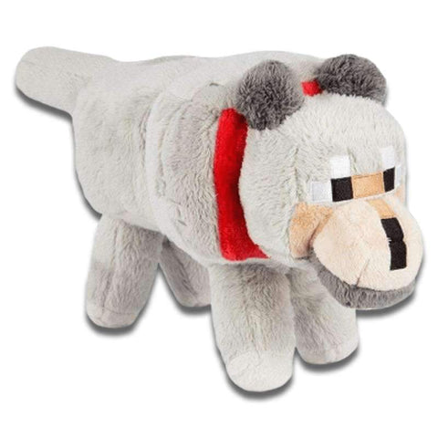 peluche loup minecraft